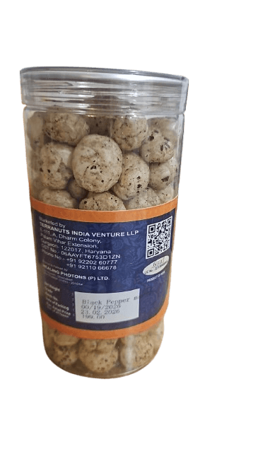 Black Pepper Makhana — back